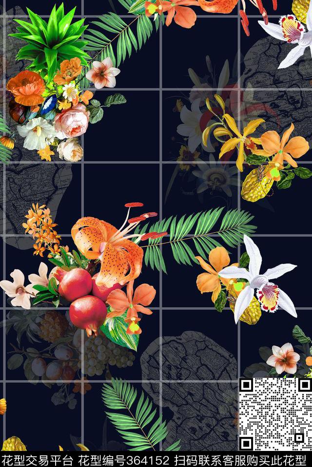 流行时尚花等数码印花华亿平台下载（图片编号: 364152） - 瓦栏（Walan）