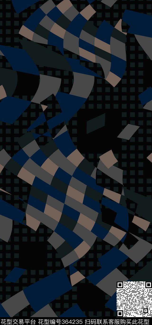 抽象几何传统印花华亿平台下载（图片编号: 364235） - 瓦栏（Walan）