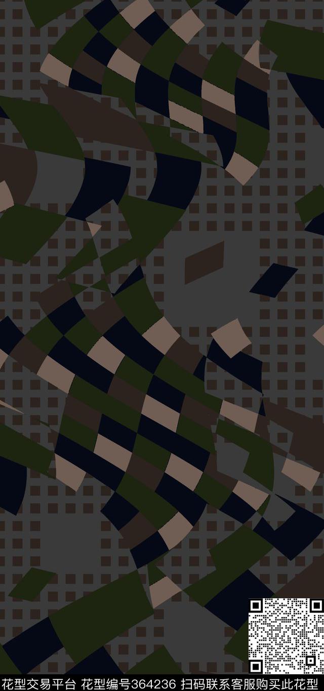 抽象几何传统印花华亿平台下载（图片编号: 364236） - 瓦栏（Walan）