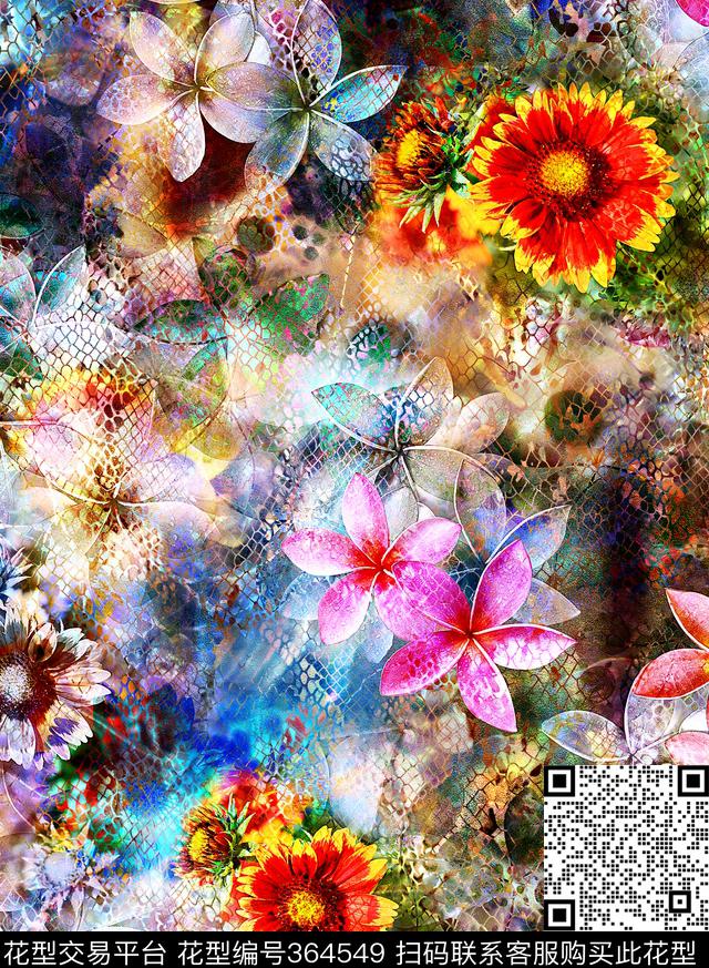 循环华亿平台数码印花华亿平台下载（图片编号: 364549） - 瓦栏（Walan）