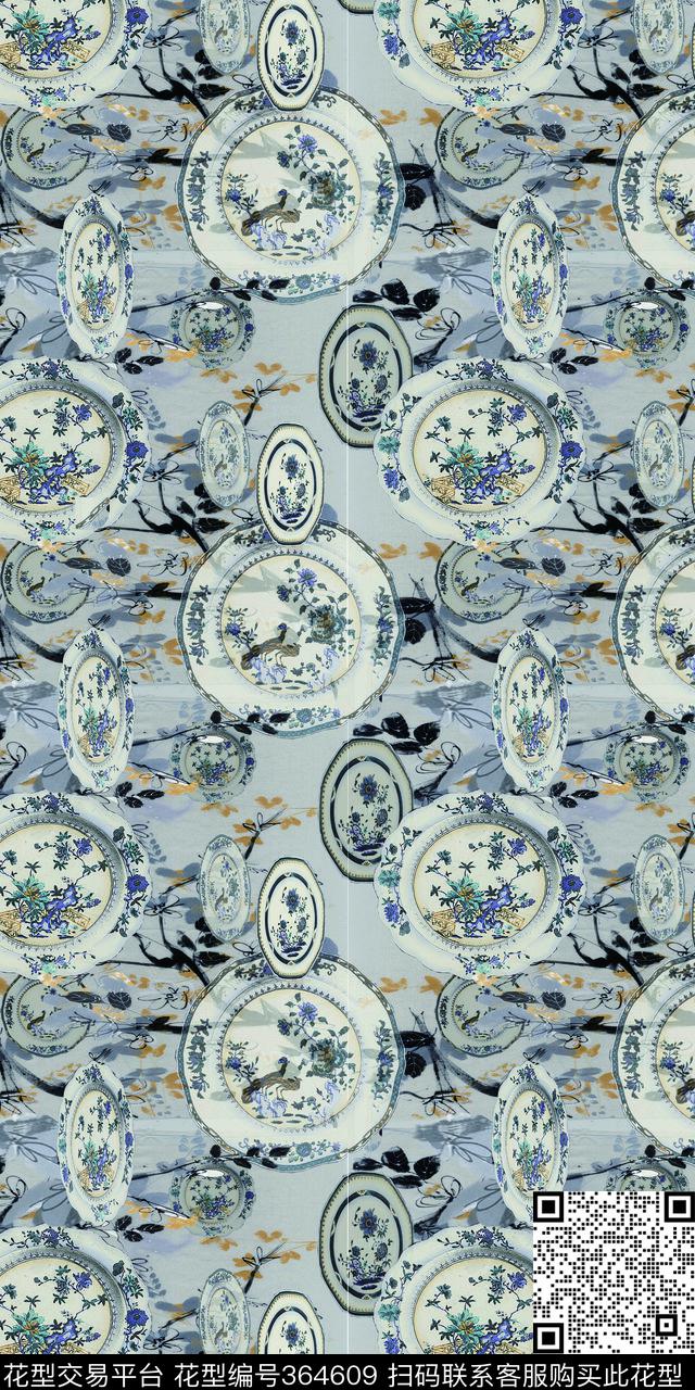 传统印花华亿平台下载（图片编号: 364609） - 瓦栏（Walan）