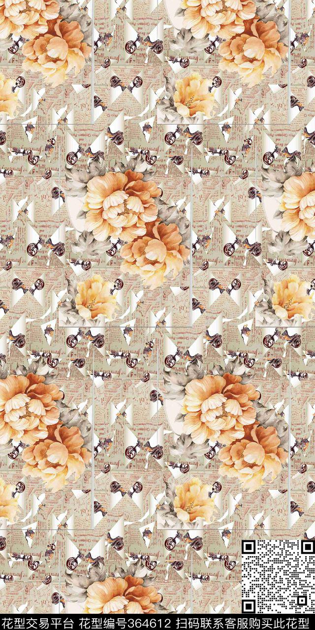 传统印花华亿平台下载（图片编号: 364612） - 瓦栏（Walan）