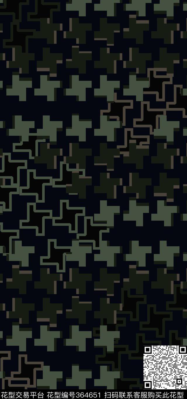 抽象几何传统印花华亿平台下载（图片编号: 364651） - 瓦栏（Walan）