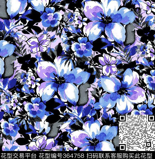 泳衣/内衣/服饰面料华亿平台传统印花华亿平台下载（图片编号: 364758） - 瓦栏（Walan）