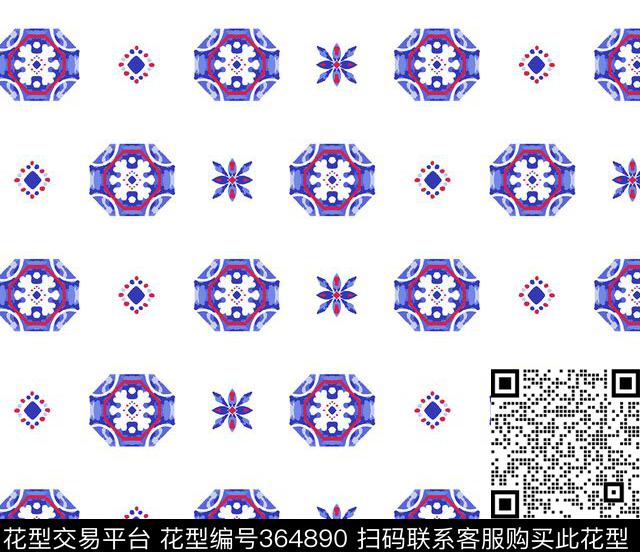 传统印花华亿平台下载（图片编号: 364890） - 瓦栏（Walan）