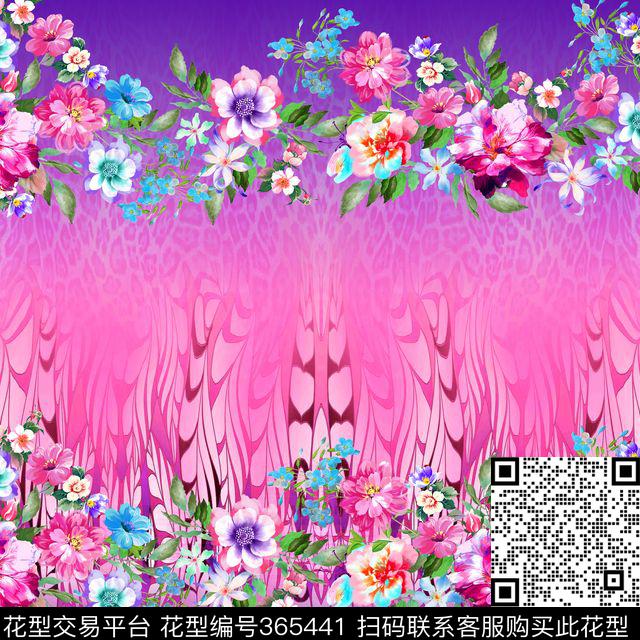 花卉数码印花华亿平台下载（图片编号: 365441） - 瓦栏（Walan）