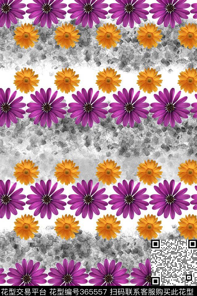 花卉田园风雏菊数码印花华亿平台下载（图片编号: 365557） - 瓦栏（Walan）