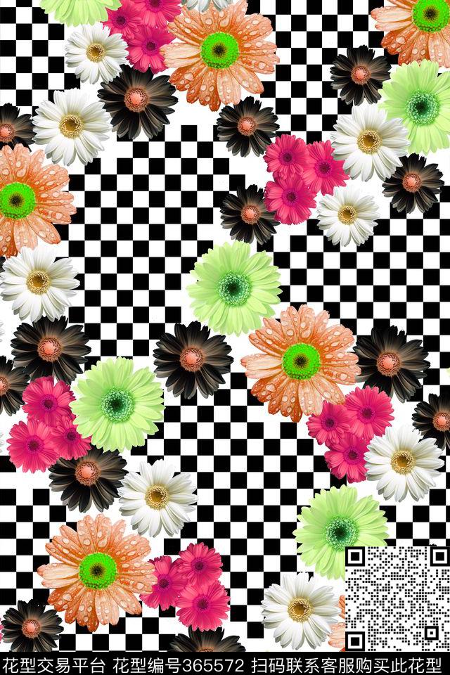 花卉植物数码印花华亿平台下载（图片编号: 365572） - 瓦栏（Walan）