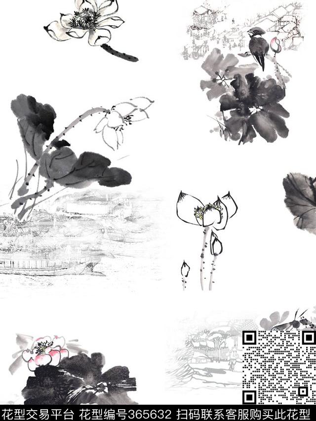 传统印花华亿平台下载（图片编号: 365632） - 瓦栏（Walan）