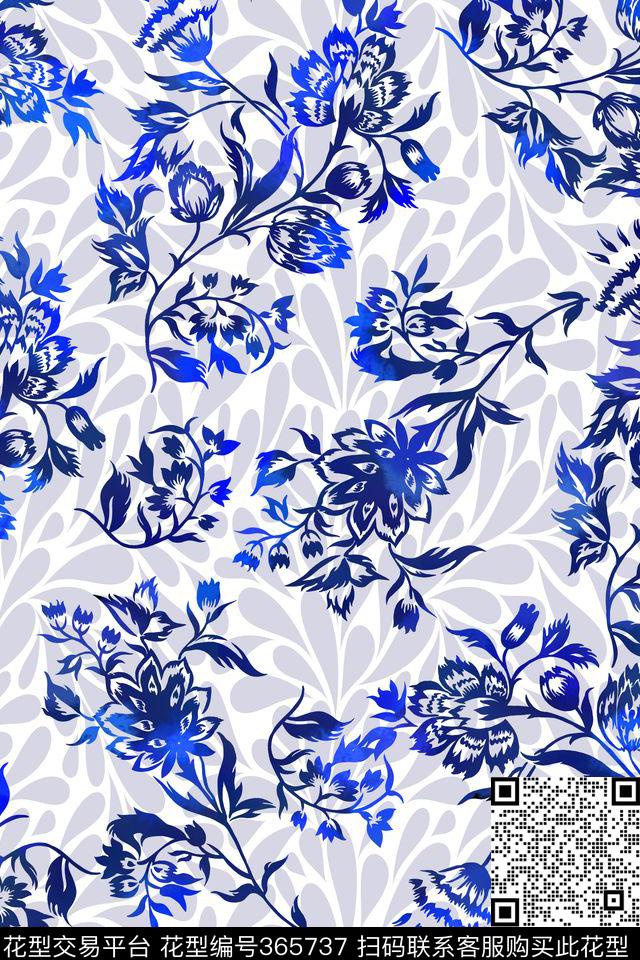 民族风青花瓷内衣传统印花华亿平台下载（图片编号: 365737） - 瓦栏（Walan）