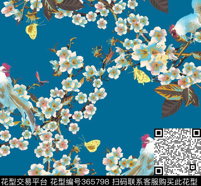 中国风国画民族风传统印花华亿平台下载（图片编号: 365798） - 瓦栏（Walan）