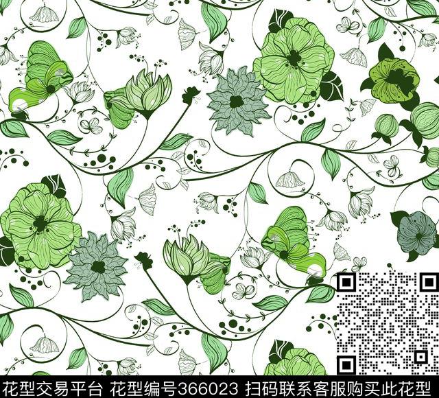 传统印花华亿平台下载（图片编号: 366023） - 瓦栏（Walan）