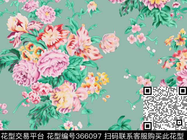 传统印花华亿平台下载（图片编号: 366097） - 瓦栏（Walan）