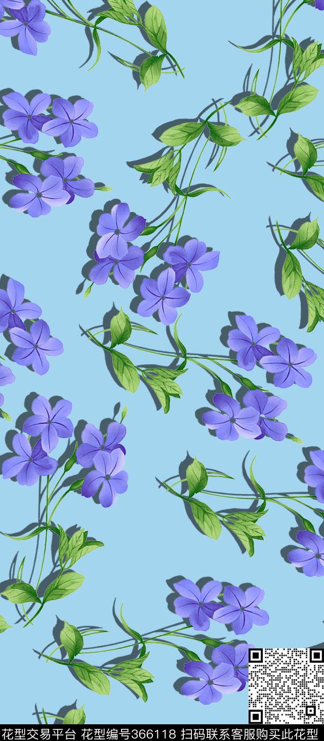 立体感花卉传统印花华亿平台下载（图片编号: 366118） - 瓦栏（Walan）