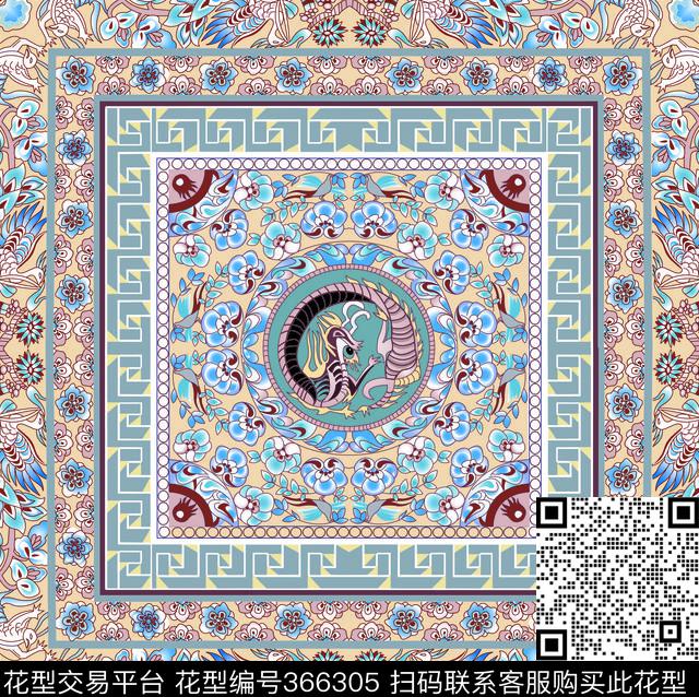 民族风传统印花华亿平台下载（图片编号: 366305） - 瓦栏（Walan）