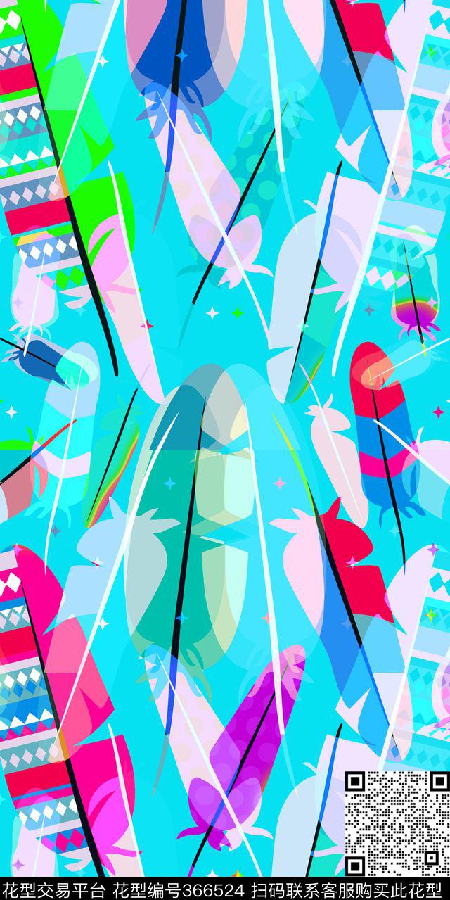 艺术图案数码印花华亿平台下载（图片编号: 366524） - 瓦栏（Walan）