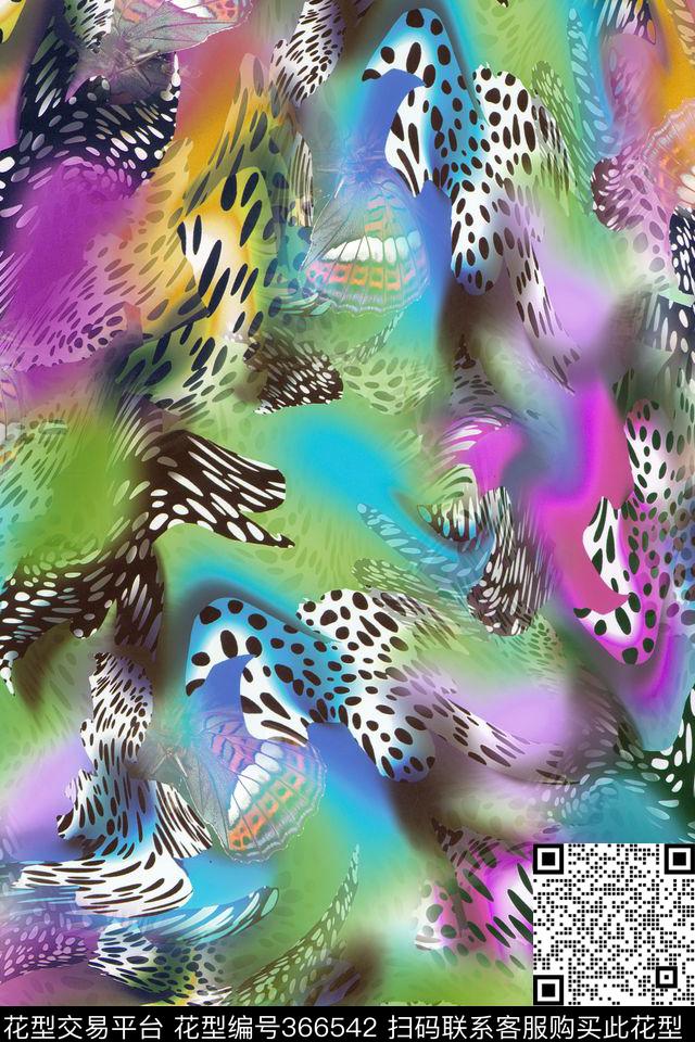 抽象数码印花华亿平台下载（图片编号: 366542） - 瓦栏（Walan）