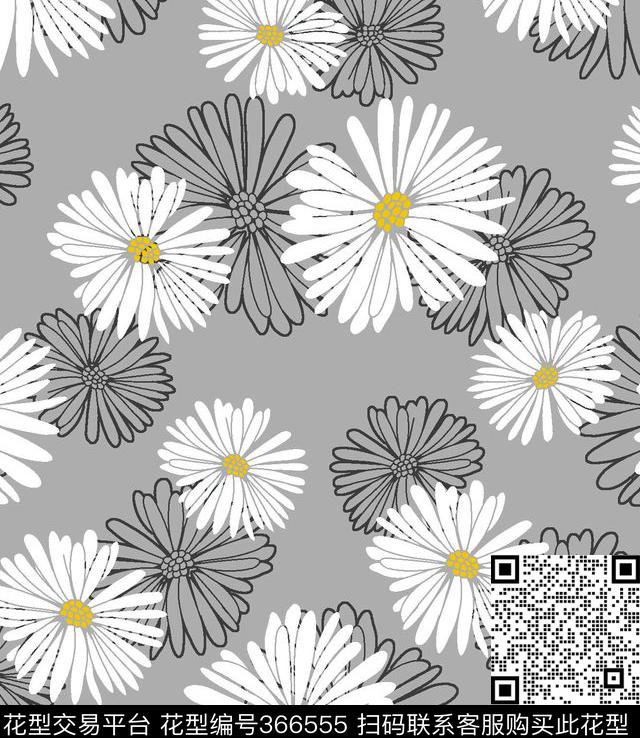 花卉传统印花华亿平台下载（图片编号: 366555） - 瓦栏（Walan）