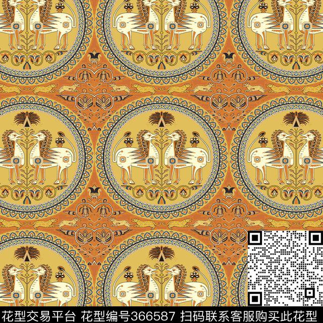 传统印花华亿平台下载（图片编号: 366587） - 瓦栏（Walan）