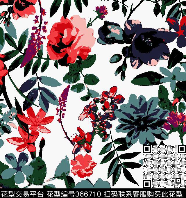 泳衣/内衣/服饰面料华亿平台传统印花华亿平台下载（图片编号: 366710） - 瓦栏（Walan）