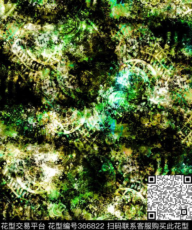 流行风格抽象底纹数码印花华亿平台下载（图片编号: 366822） - 瓦栏（Walan）