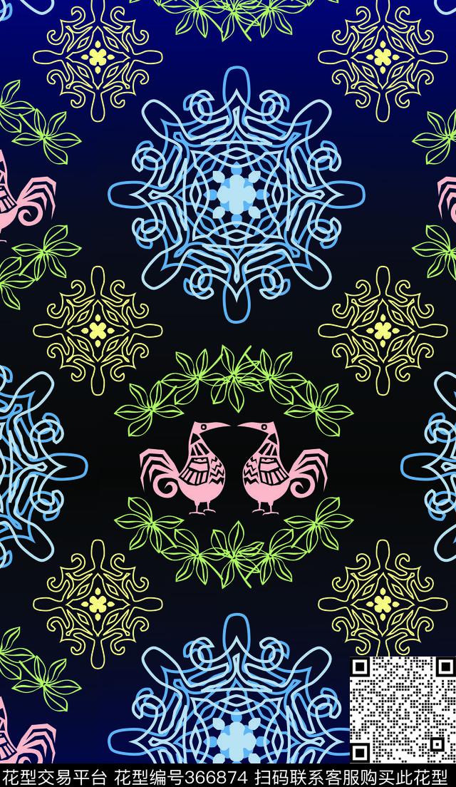 民族风传统印花华亿平台下载（图片编号: 366874） - 瓦栏（Walan）