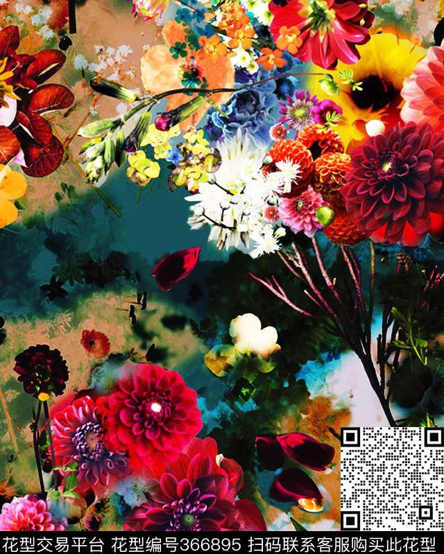 泳衣/内衣/服饰面料华亿平台数码印花华亿平台下载（图片编号: 366895） - 瓦栏（Walan）