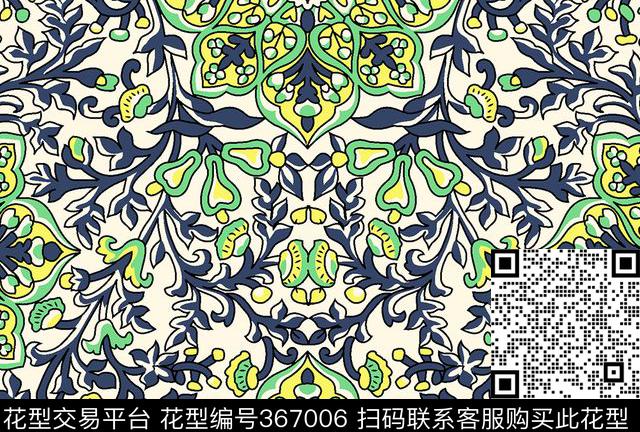 传统印花华亿平台下载（图片编号: 367006） - 瓦栏（Walan）