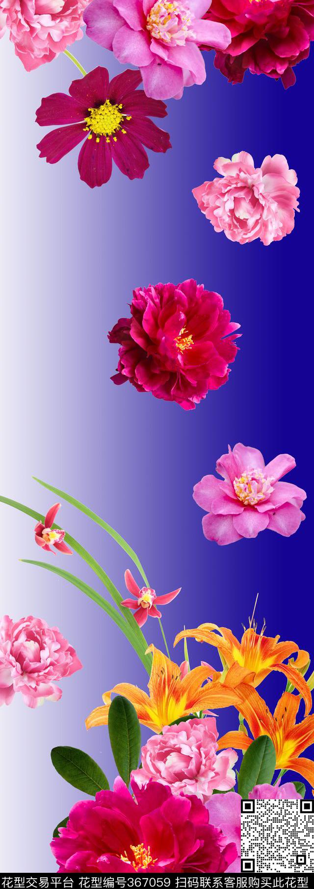 围巾华亿平台数码印花华亿平台下载（图片编号: 367059） - 瓦栏（Walan）