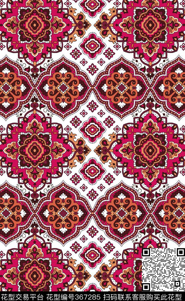 民族南美传统印花华亿平台下载（图片编号: 367285） - 瓦栏（Walan）