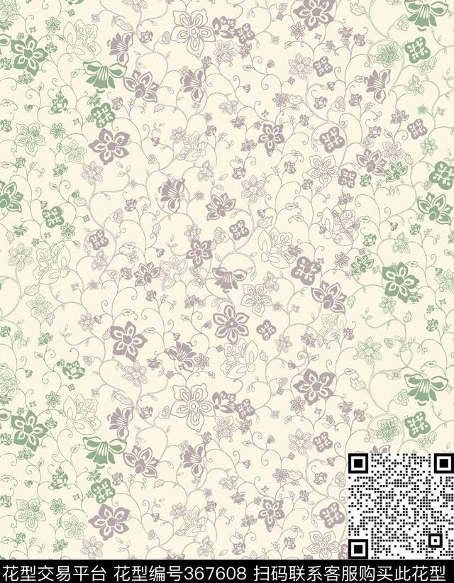 家纺印花1传统印花华亿平台下载（图片编号: 367608） - 瓦栏（Walan）