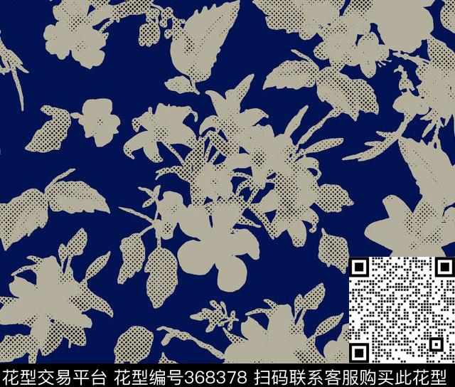 大花田园风复古传统印花华亿平台下载（图片编号: 368378） - 瓦栏（Walan）