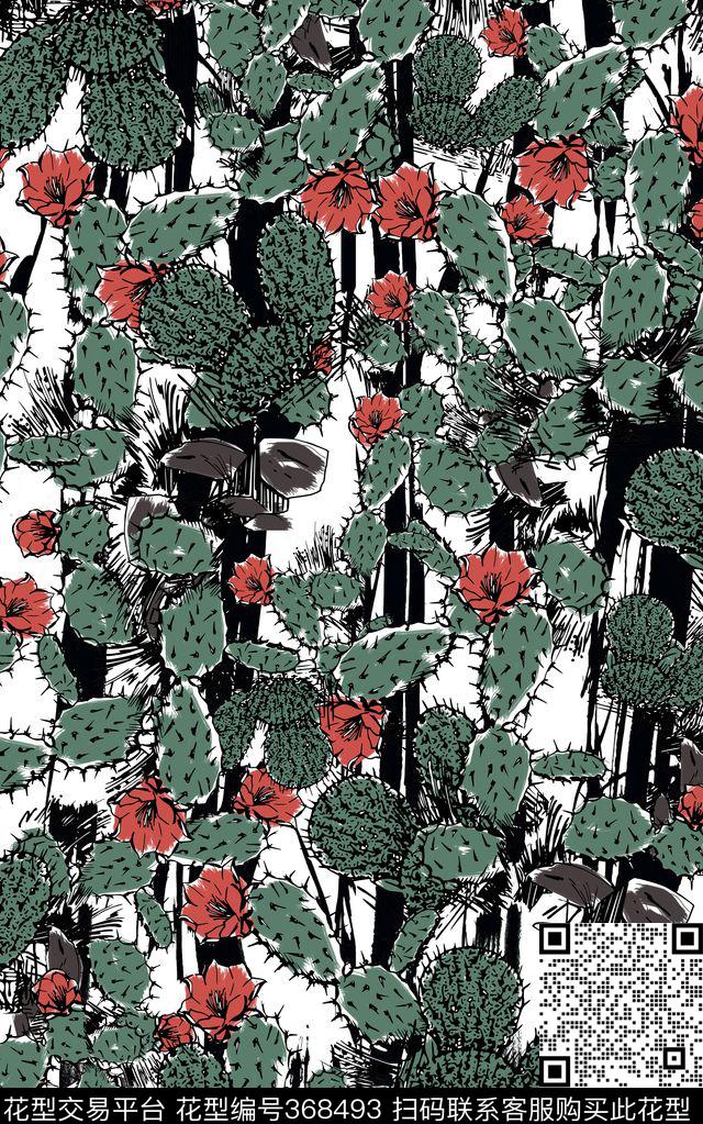 花朵花卉手绘肌理数码印花华亿平台下载（图片编号: 368493） - 瓦栏（Walan）