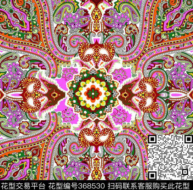 方巾世界数码印花华亿平台下载（图片编号: 368530） - 瓦栏（Walan）