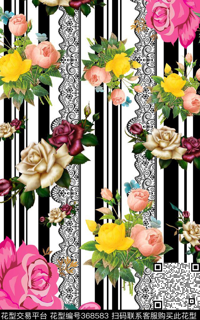 T-异域风情/ExoticO-手绘涂鸦/Hand数码印花华亿平台下载（图片编号: 368583） - 瓦栏（Walan）