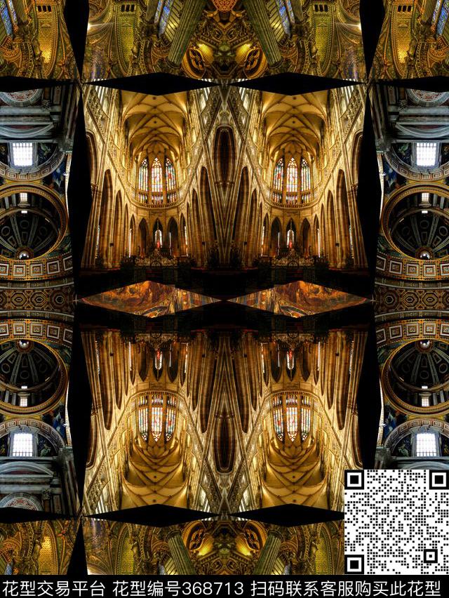 宫廷建筑图片数码印花华亿平台下载（图片编号: 368713） - 瓦栏（Walan）