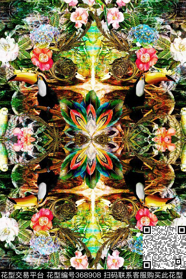 定位花卉数码印花华亿平台下载（图片编号: 368908） - 瓦栏（Walan）