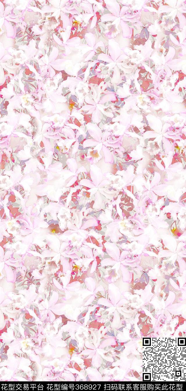 花卉欧美田园风数码印花华亿平台下载（图片编号: 368927） - 瓦栏（Walan）