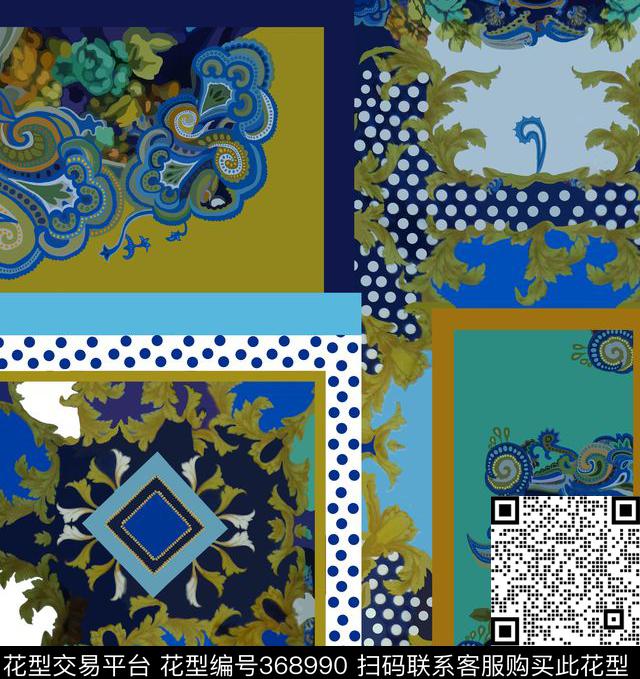 佩利斯波点植物数码印花华亿平台下载（图片编号: 368990） - 瓦栏（Walan）