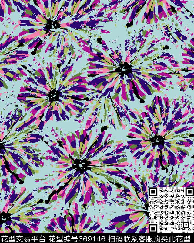 抽像碎花c7yccha传统印花华亿平台下载（图片编号: 369146） - 瓦栏（Walan）