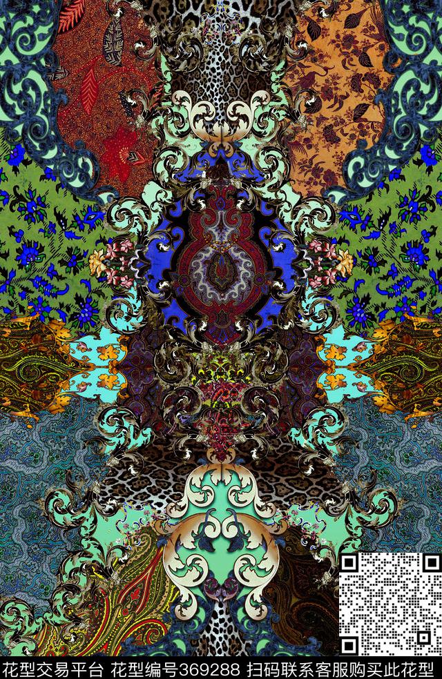 魔幻异域风数码印花华亿平台下载（图片编号: 369288） - 瓦栏（Walan）