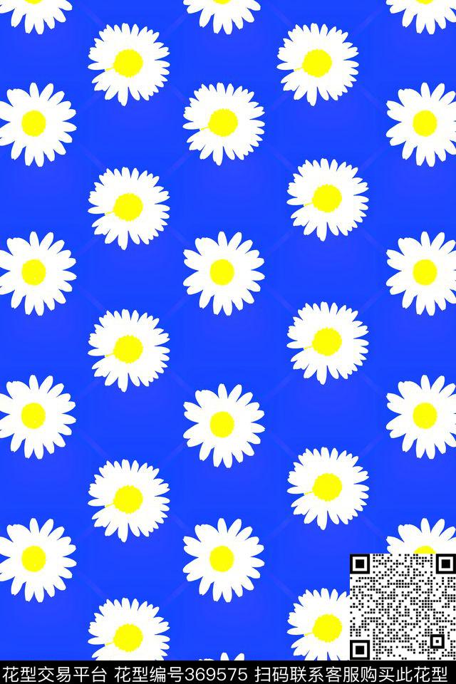 雏菊纯色数码印花华亿平台下载（图片编号: 369575） - 瓦栏（Walan）
