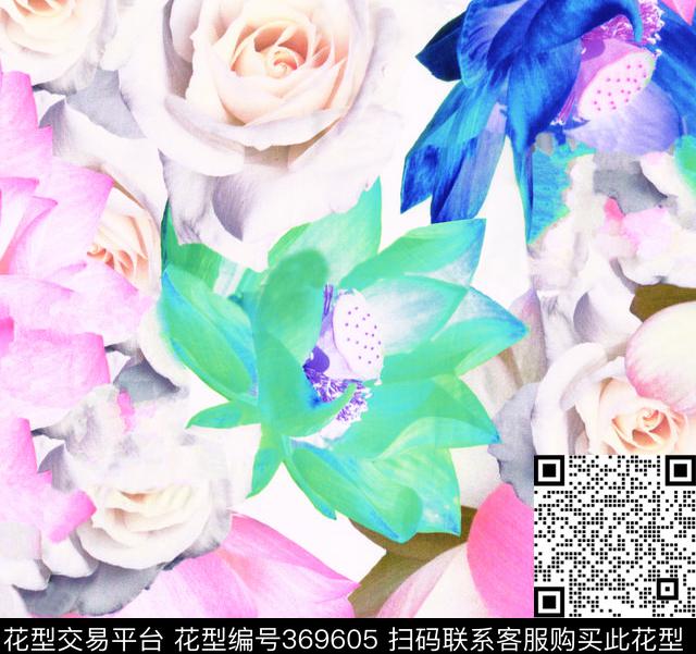 莲花数码印花华亿平台下载（图片编号: 369605） - 瓦栏（Walan）