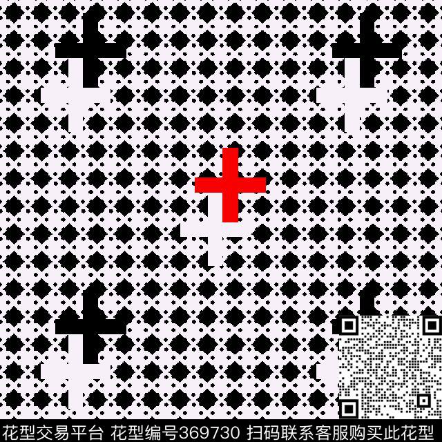 个性男装十字波点格几何传统印花华亿平台下载（图片编号: 369730） - 瓦栏（Walan）