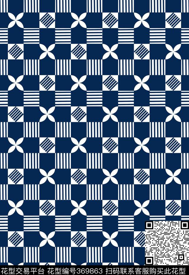 几何传统印花华亿平台下载（图片编号: 369863） - 瓦栏（Walan）
