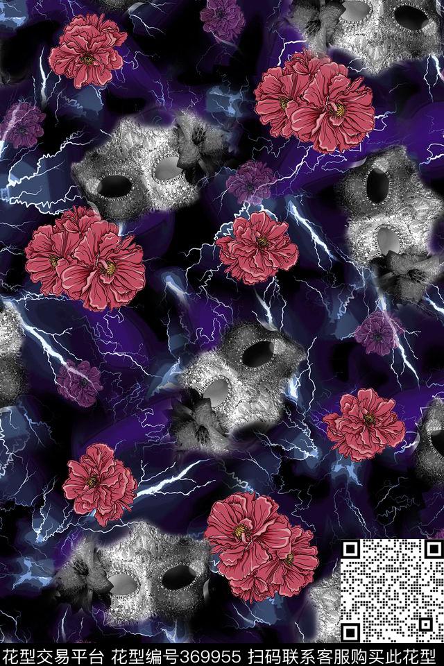 花卉数码印花华亿平台下载（图片编号: 369955） - 瓦栏（Walan）