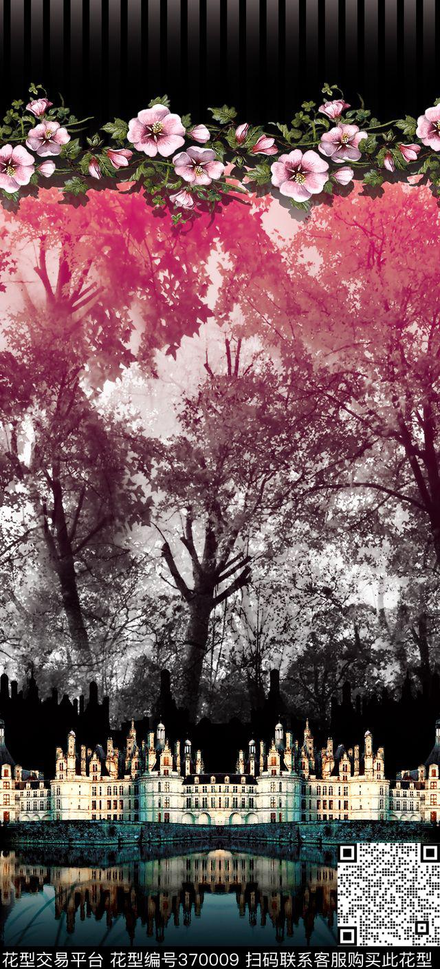 欧式定位建筑数码印花华亿平台下载（图片编号: 370009） - 瓦栏（Walan）