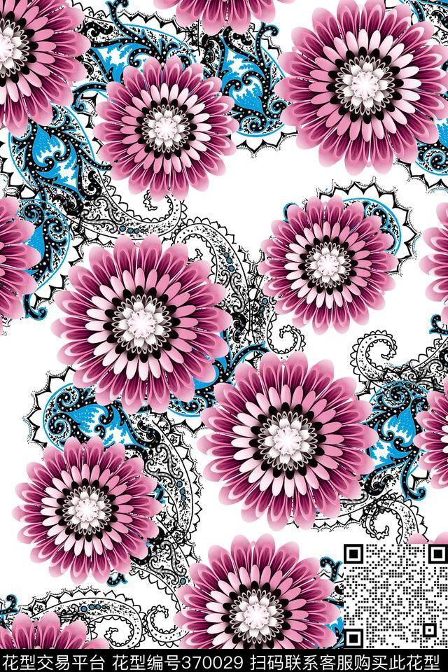 复古纹理涡旋纹传统印花华亿平台下载（图片编号: 370029） - 瓦栏（Walan）