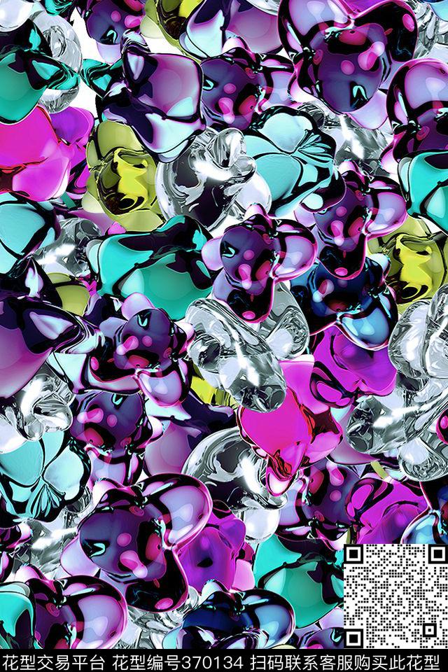肌理玻璃炫彩数码印花华亿平台下载（图片编号: 370134） - 瓦栏（Walan）