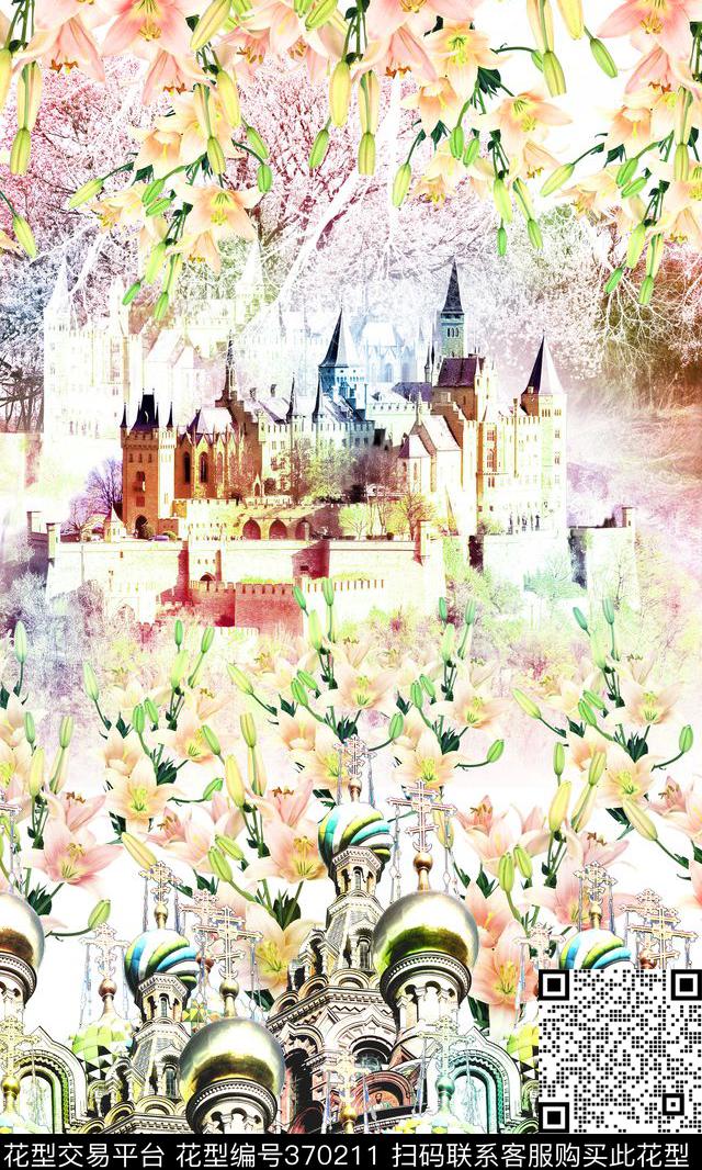 风景建筑精品数码印花华亿平台下载（图片编号: 370211） - 瓦栏（Walan）